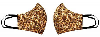 Masca de bumbac Maggots - Viermi (HBG)