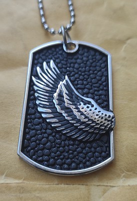 Medalion inox Wing (colectia Motorbike)