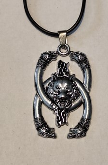 Medalion inox Wolf (Lup) (Colectia Motorbike)