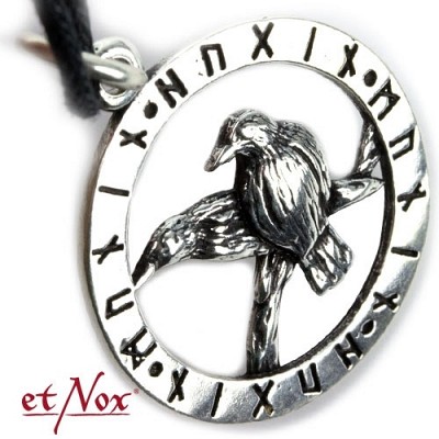 K1017 Pandantiv de argint - Ravens of Odin
