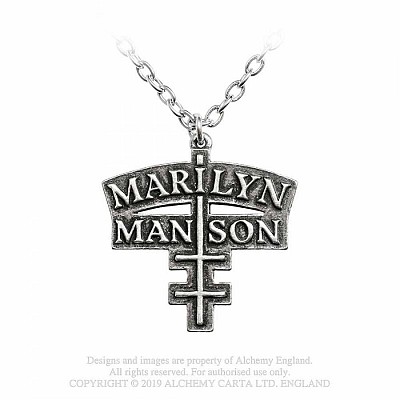 PP519 Pandantiv Marilyn Manson: Double Cross Pendant (lichidare stoc)
