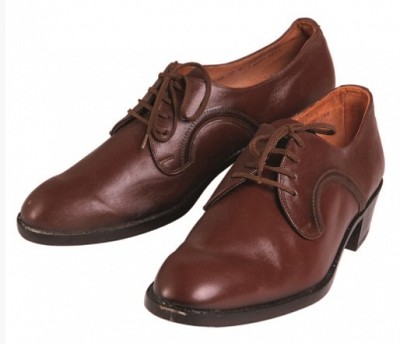 Pantofi maro ofiter armata cehoslovaca, new old stock Art. 91290250