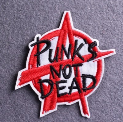 Patch ANARCHY/Punks not Dead (patch decupat) (JBG)