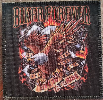 Patch BIKER FOREVER (colectia Outlaw)(P-SHK)
