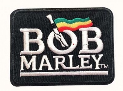 Patch BOB MARLEY Logo and Flag (patch dreptunghiular) (JBG)