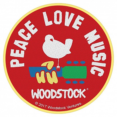 Patch Woodstock - Peace Love Music