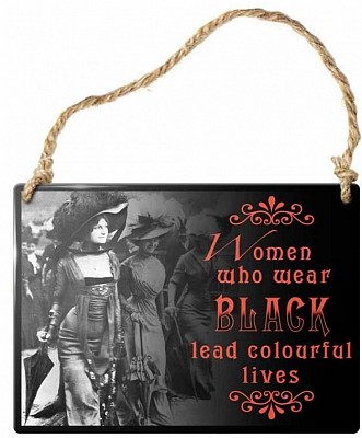 Placuta Metalica Decorativa Pt. Perete (6.5x9cm) ALHS1 Women Who Wear Black