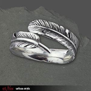 R4300 Inel de Argint Silver Feather
