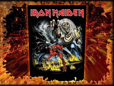 Backpatch Iron Maiden - Number Of The Beast