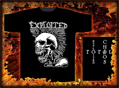 Tricou THE EXPLOITED - Mohican Skull