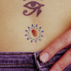 BELLY BUTTON JEWELLERY- BLUE (ornament pt. ombilic)