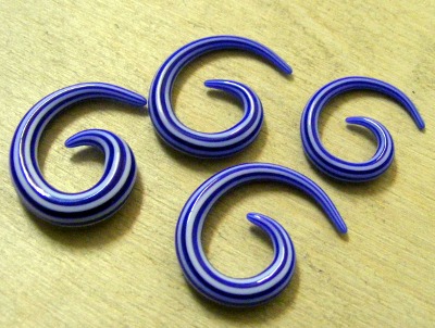 Taper spiral Blue/White marime mica (FTC)(08340)
