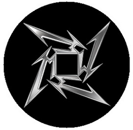 Insigna 2,5 cm METALLICA Ninja Logo   (HBG)