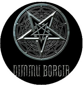 Insigna 2,5 cm DIMMU BORGIR Logo   (HBG)
