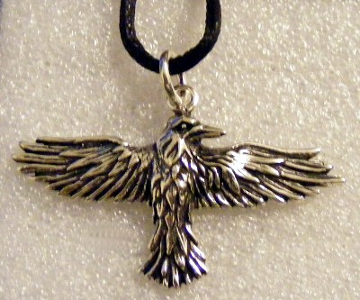 K5010 Pandantiv de argint Flying Raven