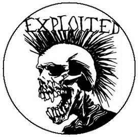 Insigna 2,5 cm The EXPLOITED Skull   (HBG)