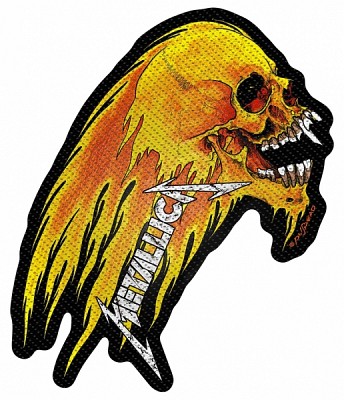 Patch Metallica - Flaming Skull