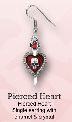 Cercel ULFE6 Pierced  Heart (lichidare stoc)