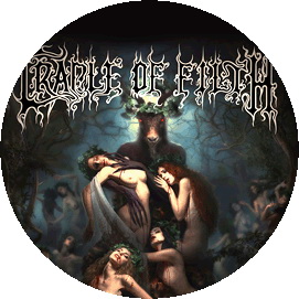 Insigna 2,5 cm CRADLE OF FILTH Hammer of the Witches (HBG)