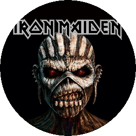 Insigna 2,5 cm IRON MAIDEN The Book of Souls   (HBG)