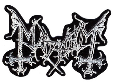 Patch MAYHEM Logo alb (patch de lipit) (EP34)