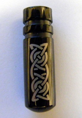 Medalion negru de inox model 5 (FTC)