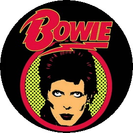 Insigna 2,5 cm DAVID BOWIE Bowie (HBG)