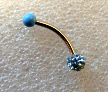 Piercing Pietricele Bleu 1,5 cm (FTC)