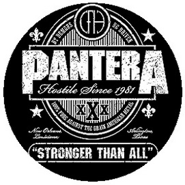 Insigna 2,5 cm PANTERA Stronger Than All  (HBG)