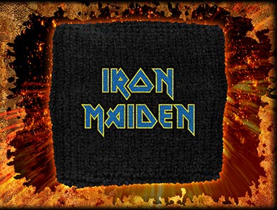 Manseta brodata Iron Maiden Logo (Flight 666) WBR186
