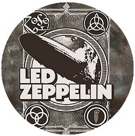 Insigna 2,5 cm LED ZEPPELIN Poster    (HBG)