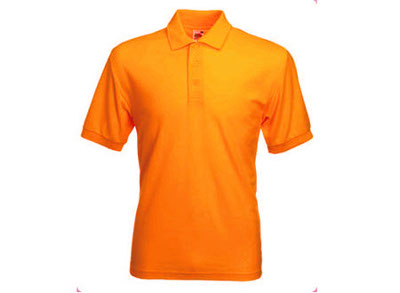 Tricou Premium Polo barbatesc Orange Fruit of the Loom 63-202-44