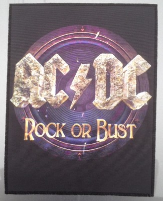 Backpatch AC/DC Rock or Bust (Flaming Ind)