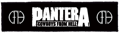 Patch Pantera Logo CFH (superstrip) (HBG)