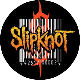 Insigna 2,5 cm SLIPKNOT Barcode  (HBG)