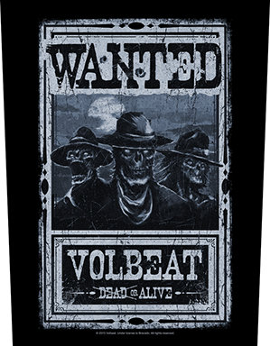 Backpatch Volbeat - Wanted (lichidare stoc)