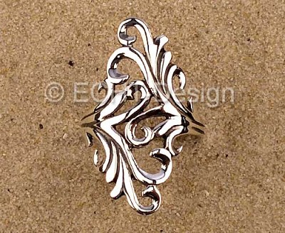 R457 Inel de argint - Ornament