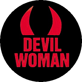 Insigna 2,5 cm DEVIL WOMAN   (HBG)