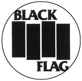 Insigna 2,5 cm BLACK FLAG Logo (HBG)