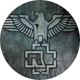 Insigna 2,5 cm RAMMSTEIN Eagle (HBG)