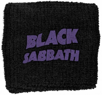 Manseta brodata Black Sabbath Purple Wavy Logo