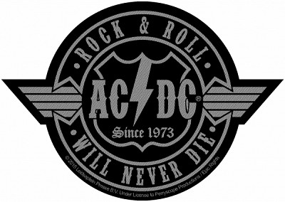 Patch AC/DC - Rock n Roll Will Never Die Cut Out SP2835