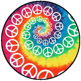 Insigna 2,5 cm PEACE Rainbow  (HBG)