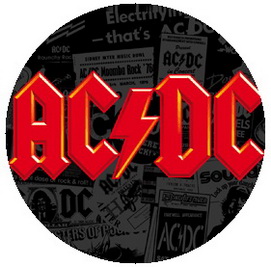Insigna 2,5 cm AC/DC Red Logo (HBG)