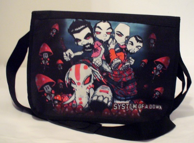 Geanta 35 cm SYSTEM OF A DOWN Caricatura