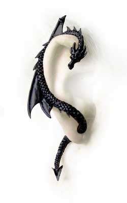 Cercel E274B - The Dragon s Lure - black