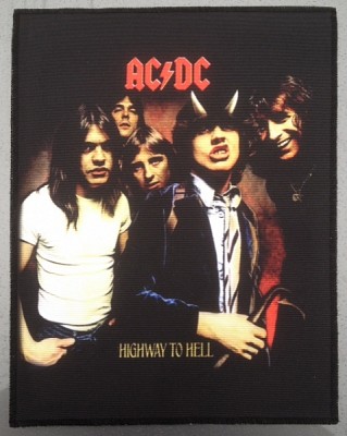 Backpatch AC/DC Highway to Hell (Flaming Ind)