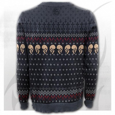 Pulover T182M327 EVIL ROCK - Knitted Wrap Jumper