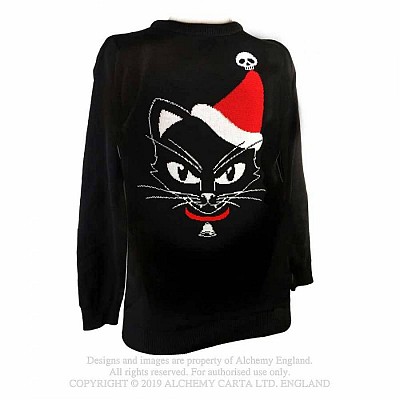 Pulover XJ5 Black Cat Christmas Jumper