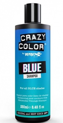 Sampon nuantator pentru par vopsit Crazy Color Vibrant Blue Shampoo